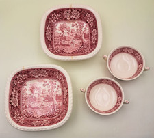 29/4  V & B Rusticana rot, 4teilig  2 X Schüssel und 2 X Suppenschale