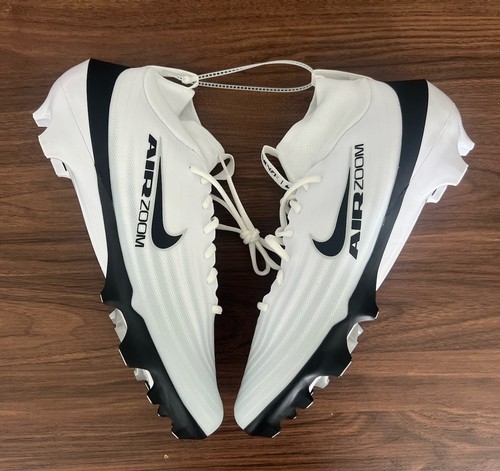 Men's Nike Zoom Air Vapor Pro 1 White/Black Football Cleats IB2495-105 Size 13.5 - Picture 2 of 7