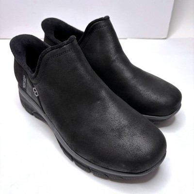 Skechers Womens Easy Going Modern Hr Hands Free Slip-ins Ankle Boots Black 9.5 W