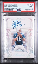 Peyton Manning 10/10 Auto Honored Ink Silver 2024 Flawless MINT PSA 9 POP 1
