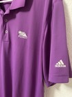 Adidas Mens "PGA West" Golf Polo Purple Size XL Pure Motion Both Sides Logos — photo 2