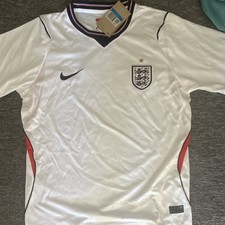 Nike England Home Football Shirt Mens M White Short Sleeve With 1 Star