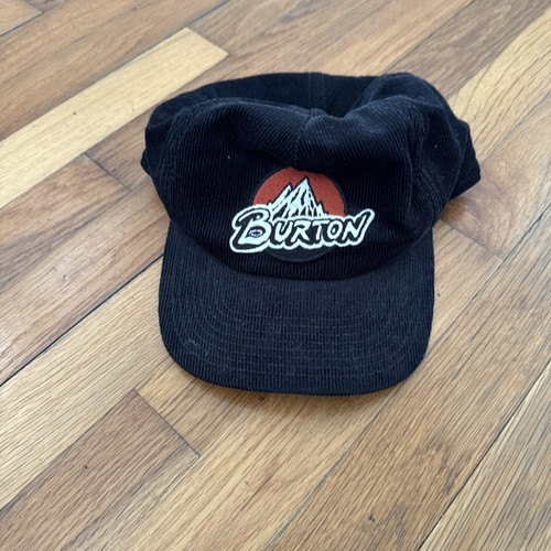 Burton Snowboarding Mountain Logo Black Snapback Baseball Cap Hat - Picture 1 of 6