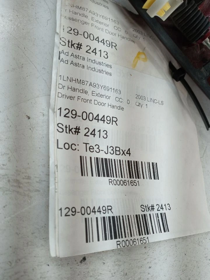 Ручка пассажирской двери внешняя дверь окрашенная подходит для 00-06 LLINCOLN LS 61651 - Изображение 4 из 4