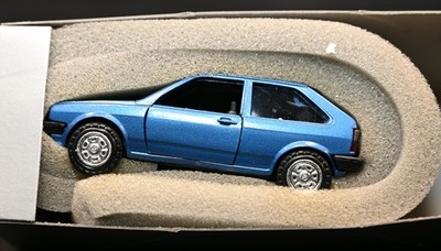 Vintage Conrad VW Polo Mk2 Coupe Blue 1:43 Diecast Model #1021