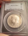 1964 Kennedy Half Dollar Proof Coin Graded PCGS PR67