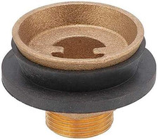 Urinal Spud, 1 1/4 X 3/4", Brass/Rubber