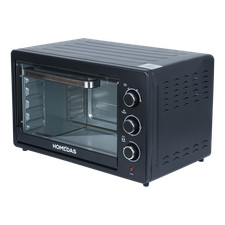 HOMEDAS 4 Slice Countertop Toaster Oven with 3 Settings, Black, New