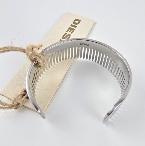 IMPRESIONANTE PEINE BRAZALETE GRUESO DE ACERO DIÉSEL PARA MUJER DIENTE PLATEADO - Imagen 17 de 19