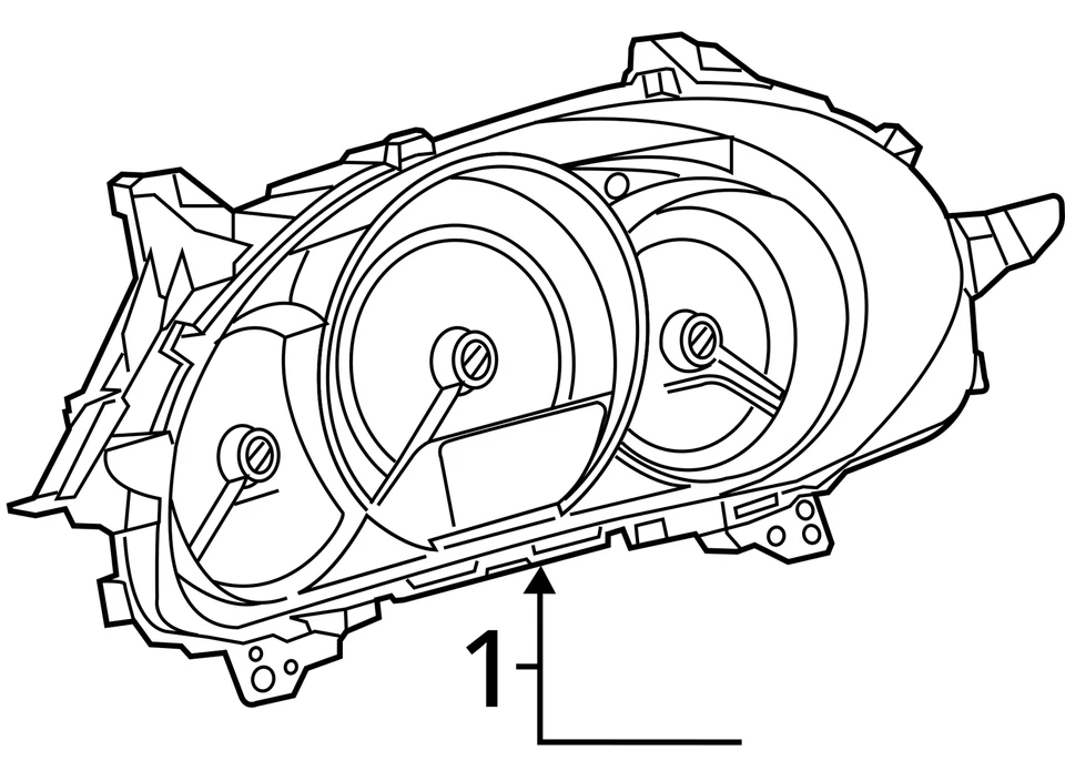 Toyota Corolla 2017 velocímetro sedán clúster MPH ID 83800-F2P70 (24.520 millas) Foto 3 de 4