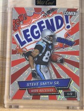 Wild Card 2025 Steve Smith Sr. Legend! Comix Rookie and Legend ACLRB-SS 1/2. rookie card picture