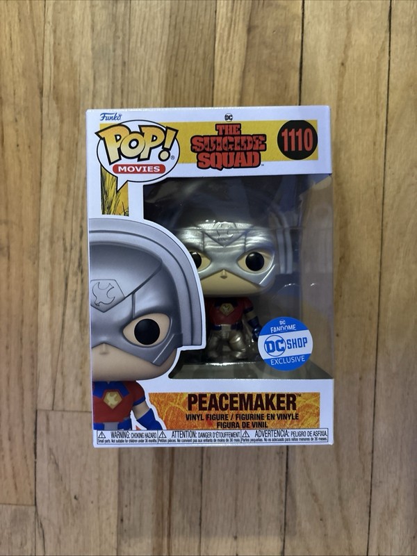 Funko Pop! DC Shop Exclusive - Peacemaker 1110 (Metallic) The Suicide Squad Rare