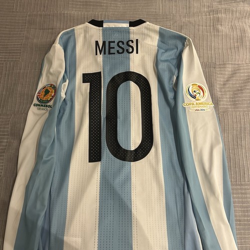 Messi MATCH ISSUE 2016 Copa America Final Argentina Home Jersey - Picture 7 of 7