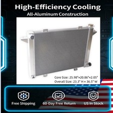 3 Row Aluminum Radiator Fits 1991-1993 Dodge D250 D350 W250 W350 5.9L Cummins