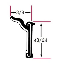 Fairchild 1181-4X2 Edge Trim, Beltline Without Stainless Steel Bead Rigid