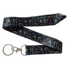 Geometric Pattern All Over Print Keychain Lanyard