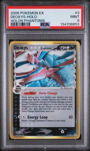 Pokemon Deoxys (Delta Species Attack Forme) 3/110 - PSA 9 MINT - Holon Phantoms