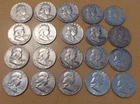 20 Ben Franklin Half Dollars 1948-1963