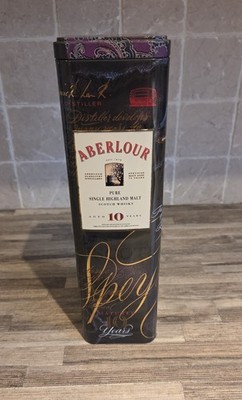 Aberlour Pure Single Highland Malt Scotch Whisky gealtert 10 Jahre leere Dose