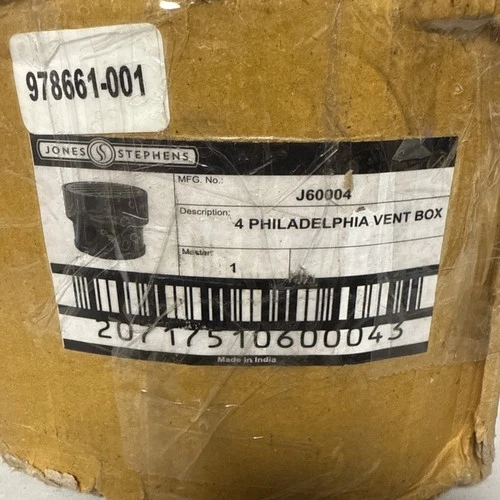 J60004 Jones Stephens 4" Cast Iron Philadelphia Vent Box - Picture 4 of 4