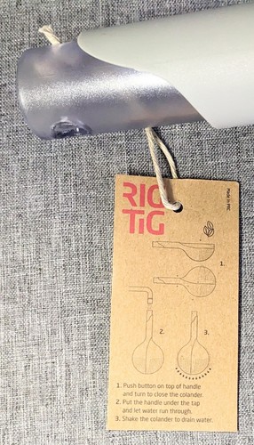 Colino a goccia Rig Tig grigio e bianco in plastica nuovo con etichetta - Foto 4 di 9