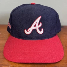 Vintage MLB American Needle Blockhead Atlanta Braves SnapBack Hat