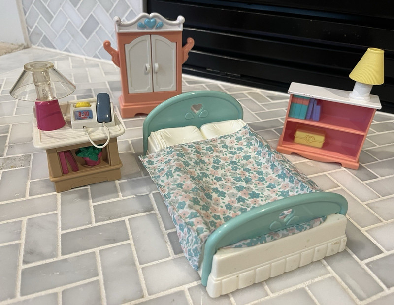 Fisher Price Loving Family, Bedroom set 1993-1995, Light & Sound