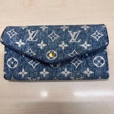 Rare LOUIS VUITTON Long Wallet Monogram Jacquard Denim