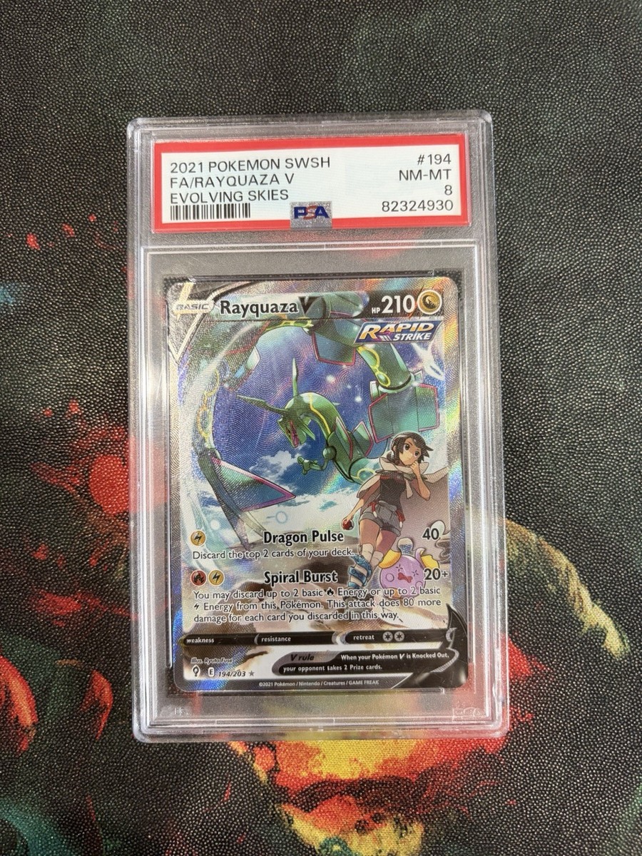 Rayquaza V (Alternate Full Art) 194/203 SWSH07: Evolving Skies