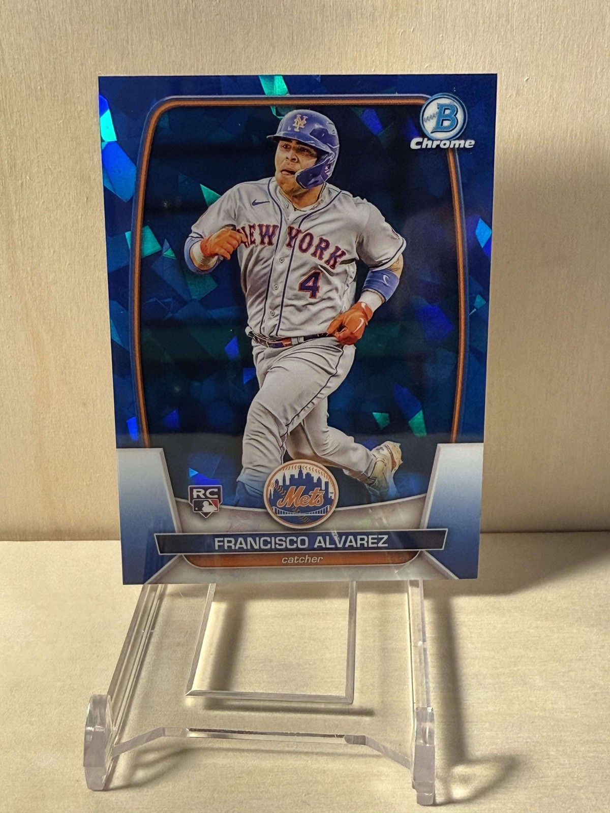 2023 Bowman Chrome Sapphire Francisco Alvarez RC #35 Mets