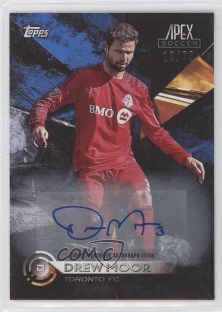 2016 Topps Apex Blue Auto 12/99 Drew Moor #64 Auto 10yu