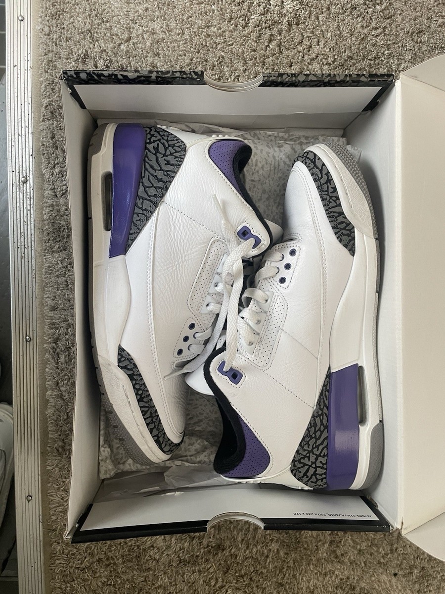 Jordan Air Jordan 3 Retro Dark Iris CT8532-105 White Purple Black