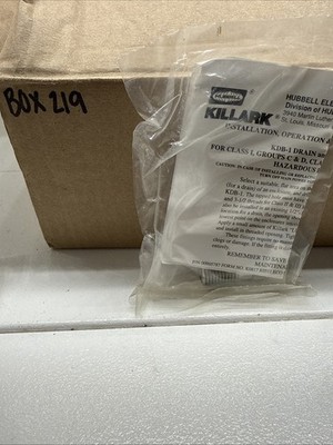 Hubbell Killark KDB-1 Drain / Breather 1/2'' Haz Locations NEW EC8-3