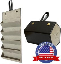 Estuche de viaje para gafas de sol con 5 ranuras Estuche de cuero para anteojos