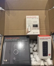 SwitchBot Bundle: Smart Lock For Deadbolt, Keypad Touch Fingerprint, Hub Mini