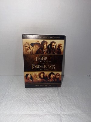 The Hobbit & The Lord of the Rings 6-Film Theatrical DVD Set Peter Jackson