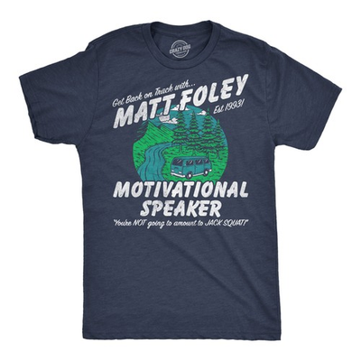 #ad Mens Funny T Shirts Matt Foley Motivational Speaker Sarcastic Chris Farley $9.50