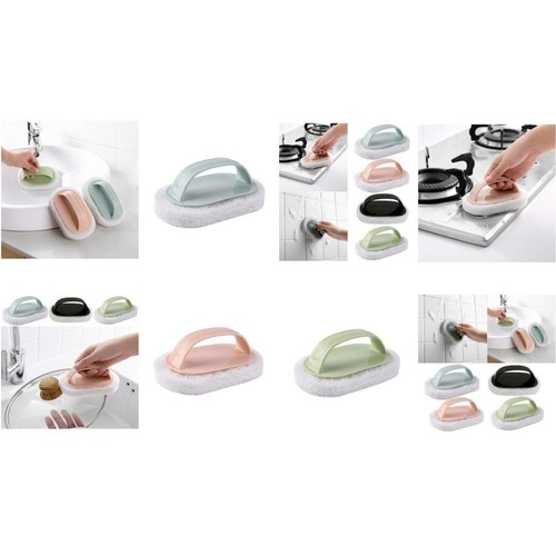 Handle Sponge Brush For Shower Bathtub Scrubber Tool Cleaner Practical - Bild 12 von 13