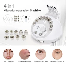 4 in 1 Diamond Microdermabrasion Machine Skin Deep Cleanse Blackhead Removal Spa