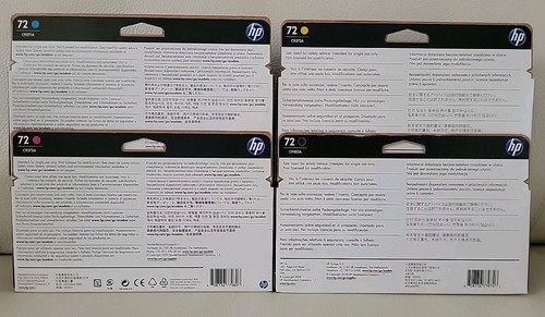 SET of 4-COLOR Genuine HP 72 DesignJet 130-ml Ink Cartridges 2021 * NEW & SEALED - Foto 6 di 6