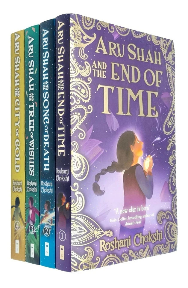 Roshani Chokshi Collection 4 Books Set Aru Shah and the Tree of Wishes
