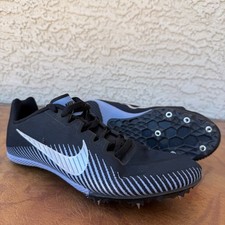 Nike Zoom Rival S 9 Track Sprint Spikes Black Gray Women's Size 6 AH1020-004