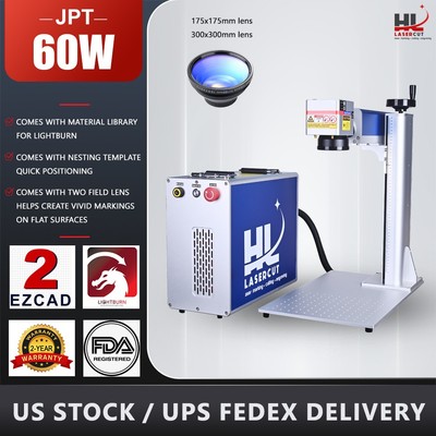 60W JPT M7 MOPA Fiber Laser Engraving Color Marking Machine for Metal Engrave