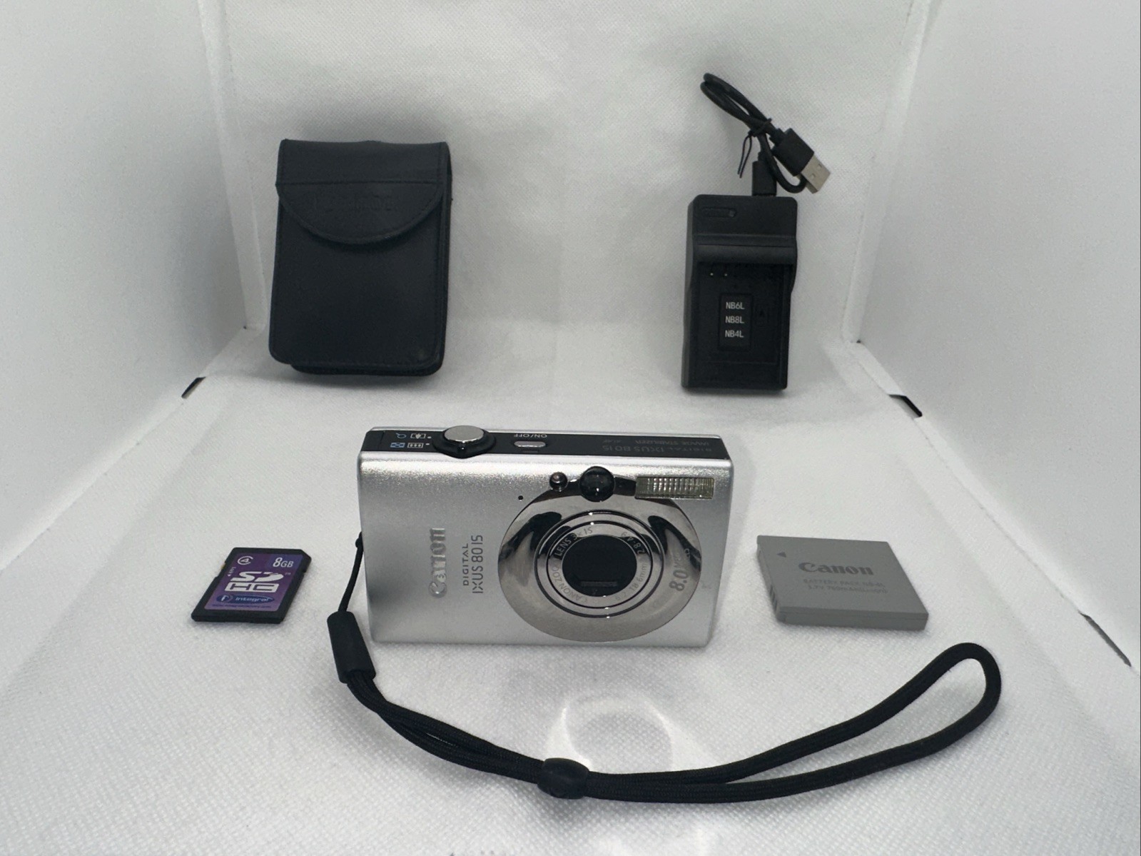 Canon IXUS 80 IS CCD Digital Camera Tested Charger Battery