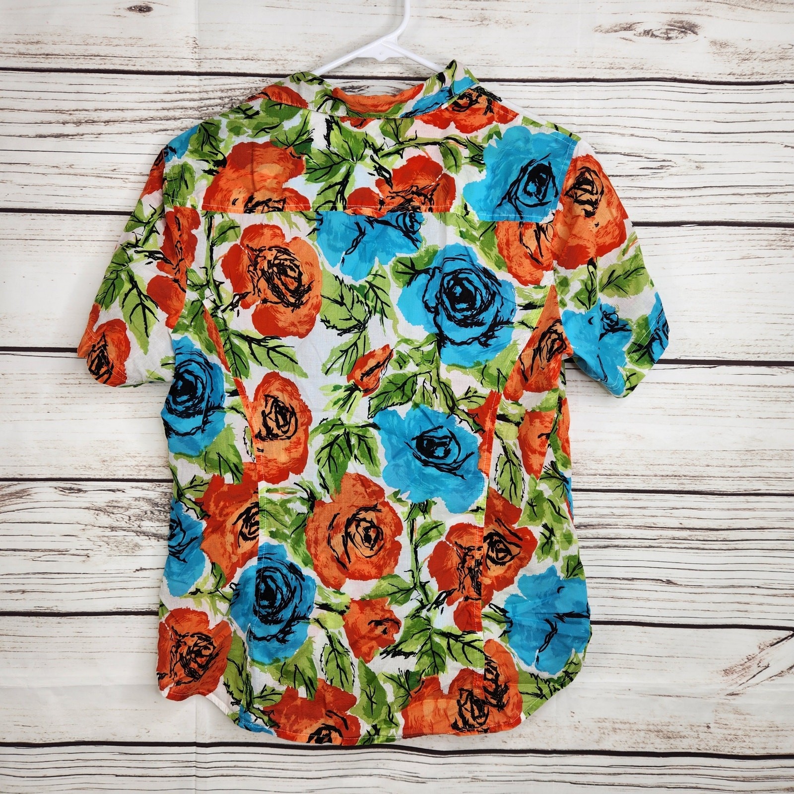 Talbot Button Down Floral Size Medium Casual Summ… - image 2