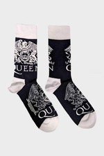 Queen White Crests Womens Ankle Socks Size One Size