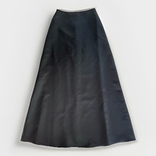 Vintage Jessica McClintock For Gunne Sax Size 3/4 Black A-Line Formal Maxi Skirt