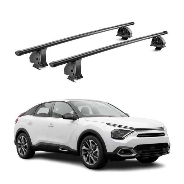 Stahl DachträGer FüR Citroen C4 III 2021-2026 TÜV AbschließBar 2Tlg Schwarz-image