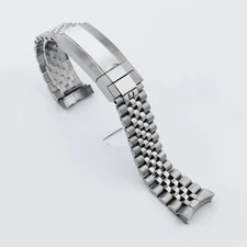 20mm Silver Presidential Solid Bracelet 904L Jubilee Stainless Steel