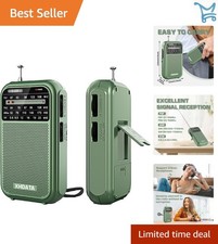 D220 Portable AM FM SW Shortwave Radio Pocket Radio Lightweight Family Use